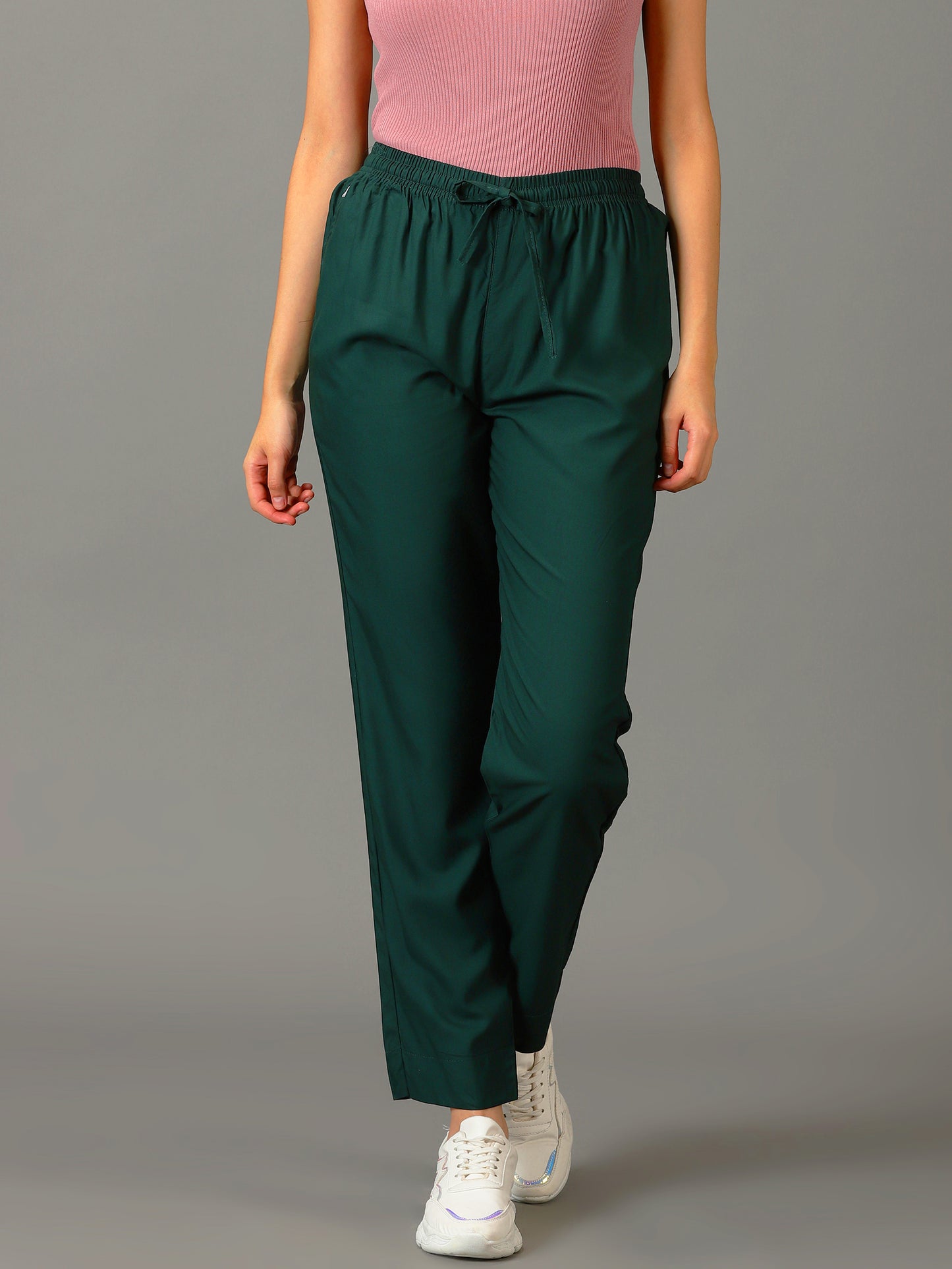 Bottle Green Palazzo Pants