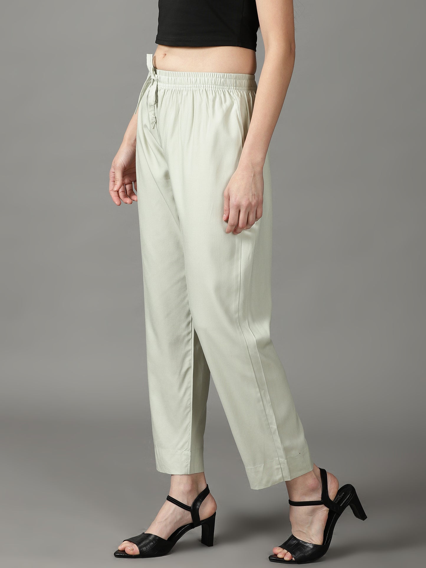 Tea Green Palazzo Pants