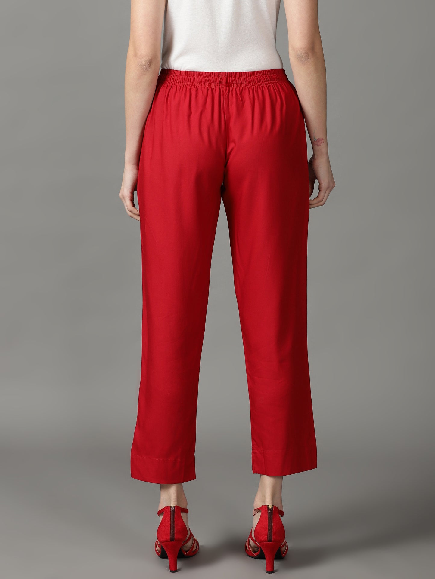 Red Palazzo Pants