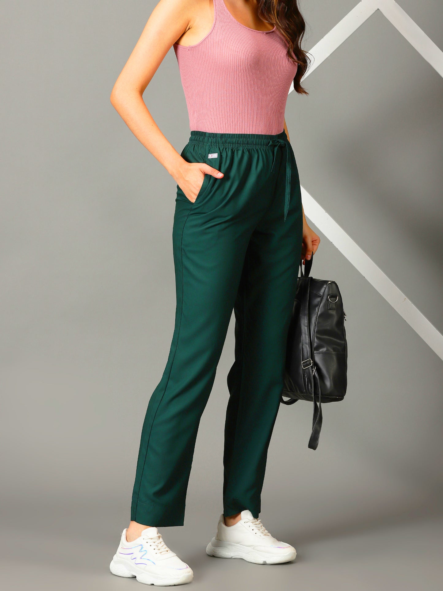 Bottle Green Palazzo Pants